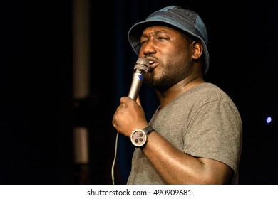 AUSTIN - MARCH 17, 2016: Comedian Hannibal Buress Performs Stand Up Comedy At A SXSW Event In Austin, Texas.