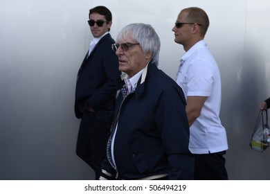 AUSTIN - OCTOBER 23:  Formula One primary authority, Bernie Ecclestone, before the race at The Circuit of the Americas on October 23, 2016 in Austin, Texas.
