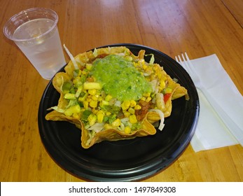 Austin, Texas - 6 September 2019: The New Beyond Meat Bowl At Taco Cabana That Is Complete Vegan