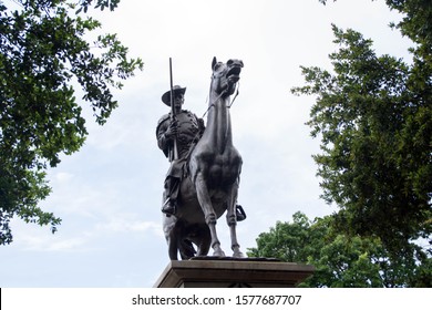 Austin, Texas - April 13th, 2019: Terry's Texas Rangers Monument, Texas State Capitol Grounds