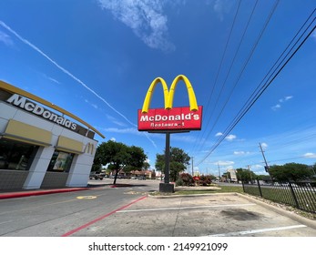 Austin, Texas, April 2022, McDonald’s Restaurant In North Austin