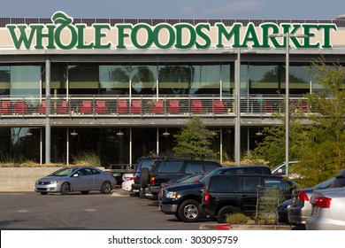 AUSTIN, TEXAS: JULY 31 2015: Whole Food Market at the Domain.  A leader is natural and organic foods with nine stores in the Austin area.