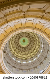 AUSTIN, TEXAS - MARCH 28, 2018 - View of the interior of the Texas State Capitol located in downtown Austin