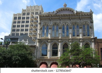 AUSTIN, TEXAS - SEPTEMBER 26:  Vintage Downtown Architecture On September 26, 2010 In Austin, Texas. The City Is Famous For Its Eclectic Live Music Scene.