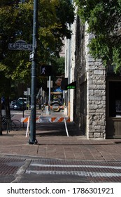 Austin, Texas / USA - August 6, 2018: A Corner Of E 6th Street