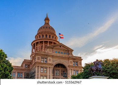 Austin, Texas, USA - JUNE 5, 2016: The Texas State Capitol, completed in 1888 in Downtown Austin, contains the offices and chambers of the Texas Legislature and the Office of the Governor.