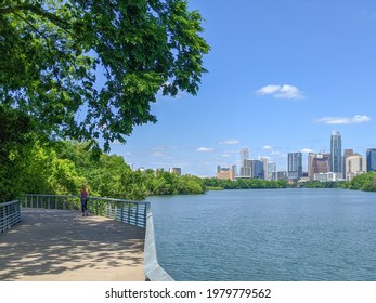 Austin, TX - April 15, 2020: Boardwalk Downtown Views