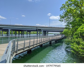 Austin, TX - April 15, 2020: Boardwalk Downtown Views