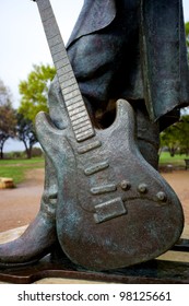 Austin, TX - March 9: SXSW Interactive Conference in Austin. Stevie Ray Vaughan status locates in Zilker Park