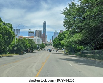 Austin, TX - May 1, 2020: South Congress Ave Texas Capitol Views