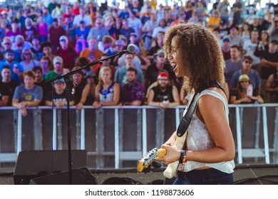 AUSTIN, TX / USA - OCTOBER 6th, 2018:  Jackie Venson performs onstage at Zilker Park during Austin City Limits 2018 Weekend One.