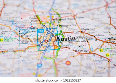 Austin, USA Map Background