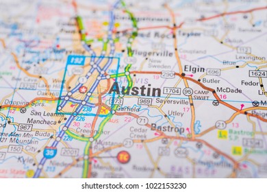 Austin, USA Map Background