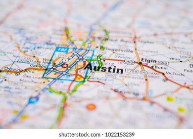 Austin, USA Map Background