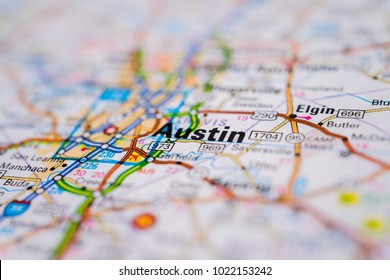 Austin, USA Map Background