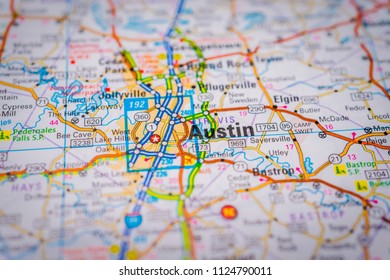 Austin, USA Map Background