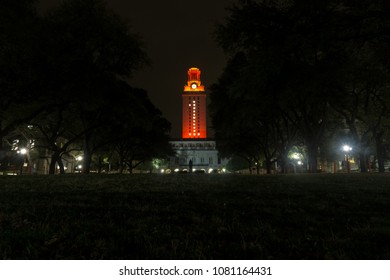 Austin UT Tower Orange