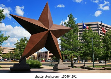 AUSTIN,TEXAS-JUL 19: Big star decorated in town against blue sky on July 19, 2008 in Austin, Texas, USA. Austin, capital city of Texas state settled in 1835, is the 11th most populous city in US.