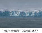 Austofonna glacier with its sheer slopes overlooking the sea, Svalbard Islands