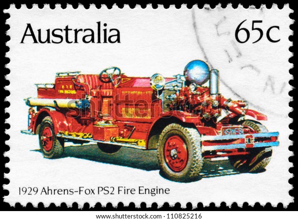AUSTRALIA - CIRCA 1983: A Stamp printed in Australia
shows the Ahrens-Fox PS2 (1929), Historic Fire Engines series,
circa 1983