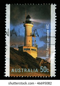AUSTRALIA - CIRCA 2002: A stamp printed in Australia shows Fire Tower Point Lonsdale VIC, circa 2002