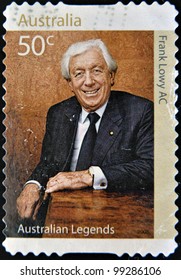 AUSTRALIA - CIRCA 2008: A Stamp Printed In Australia Dedicated To Australian Legends, Shows Frank Lowy Ac, Circa 2008