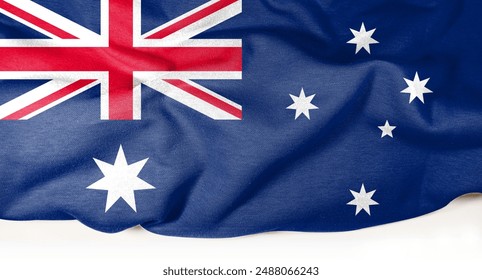 Australia flag is a conceptual image made from cloth pattern. Basemap and background concept. Double exposure hologram. News or Internet use. - Powered by Shutterstock