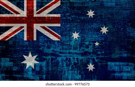Australia grunge flag background