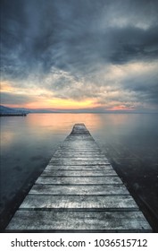 Australia Jetty Sunrise Stock Photo 1036515712 