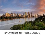 Australia Landscape, Brisbane Riverside skyline