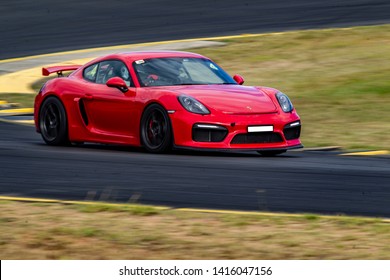 Australia May 2019: Porsche Race Cars At Sydney Race Track.