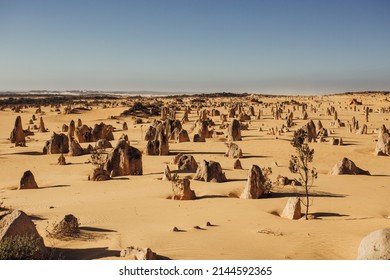 Australia Nambung National Park - Pinnacles Desert - Shutterstock ID 2144592365