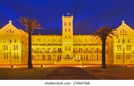 AUstralia Sydney Manly International College Of BUsiness Front Facade View At Sunset As Shot For 