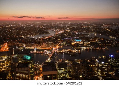 Australia Sydney Tower Eye Night View 