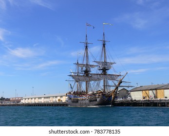 AUSTRALIA, WESTERN AUSTRALIA, FREMANTLE, MAY 21, 2006: 
The Swedish Ship Götheborg In The Harbour Of Fremantle In Australia