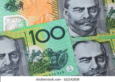 Australian 100 dollar notes.