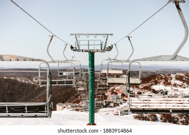 The Australian Alps With Snow 