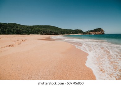 Australian Beach In Maitland Bay, New South Wales.