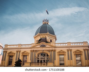 Australian Coat Of Arms On Adelaide Arcade Building