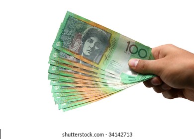Australian Currency isolated on white
