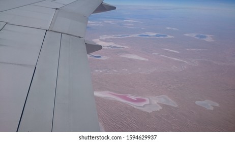 Australian Desert From The Plane Window