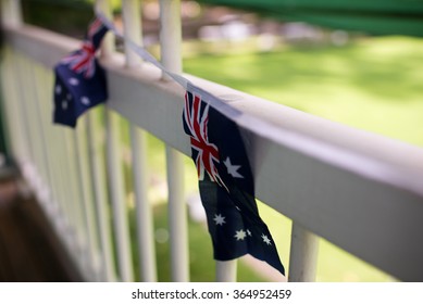 Australian Flag Bunting On Deck