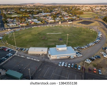 Australian Football Oval In The Country