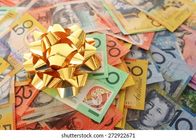 Australian Money - Aussie Currency With Gift Bow