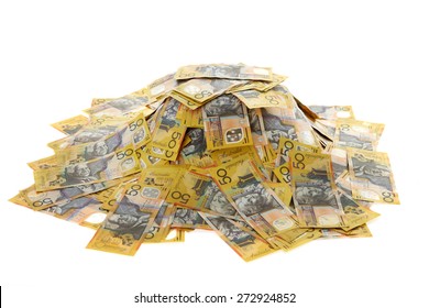 Australian Money - Aussie Currency Pile