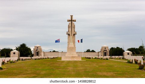 Australian National Memorial near Villers-Bretonneux, France. Cemetery for soldiers killed in World War One.