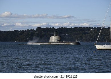 Australian Navy Submarine In Sydney