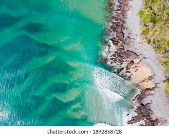 Australian Ocean And Coast View From Above Taken By A Drone.