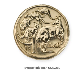 Australian one dollar coin currency