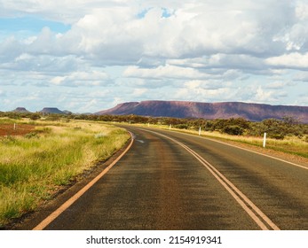 Australian Road In The Middle Of Nowhere - Long Empty Street  Road In Australia